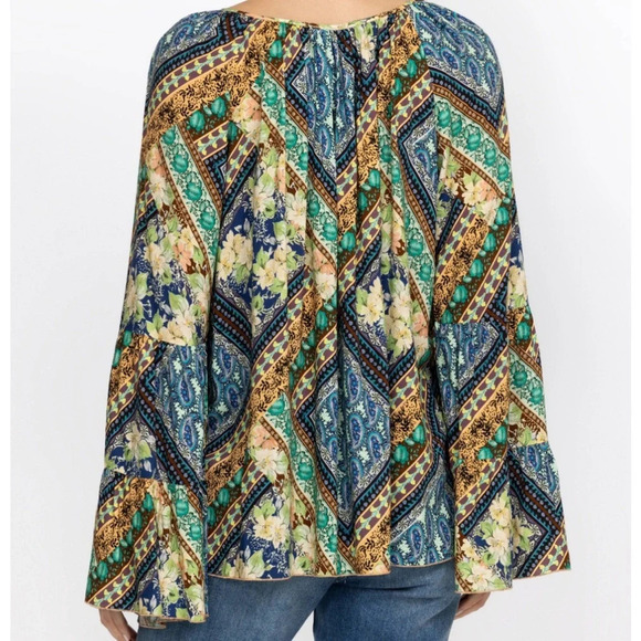Johnny Was Miza Tiered Blouse - Picture 6 of 7